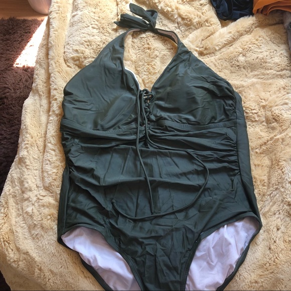 Ava and Viv Halter One Piece Swimsuit - Picture 1 of 3